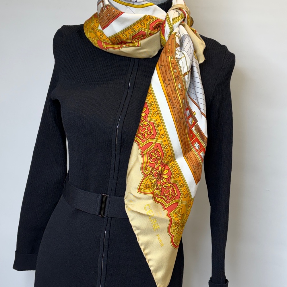 Celin Silk Scarf - Picture 10 of 16